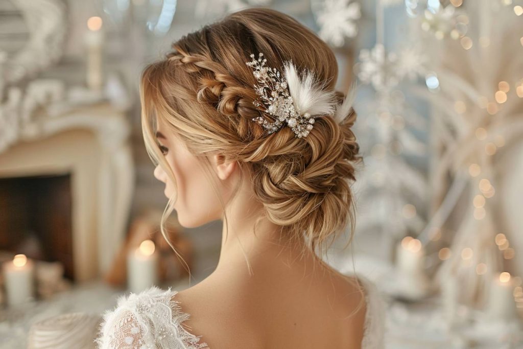 15 idées de coiffures adaptées aux mariages d’hiver
