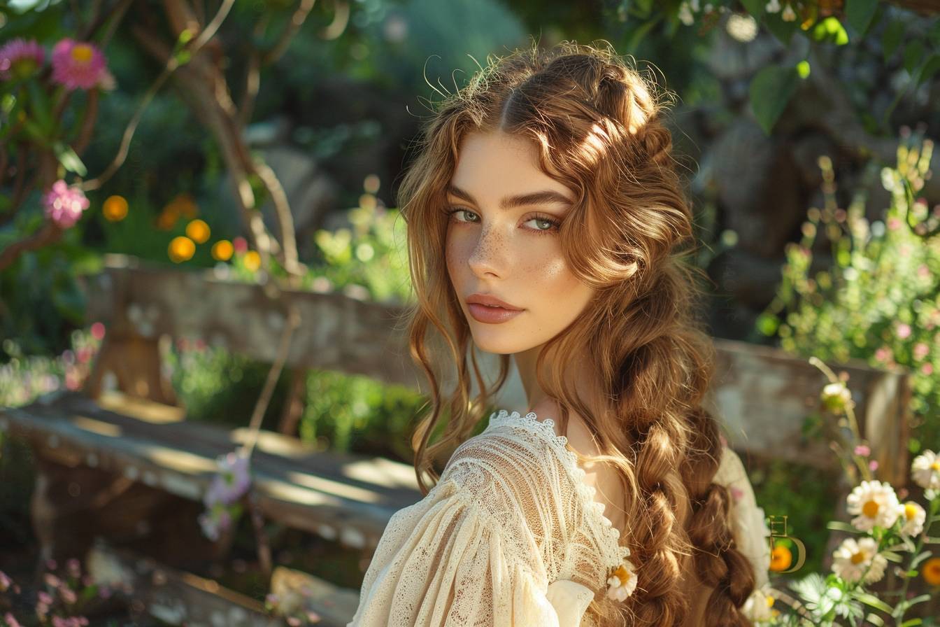 15 idées de coiffures avec nattes romantiques