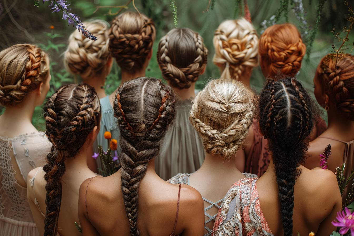 15 idées de coiffures avec tresses en épi