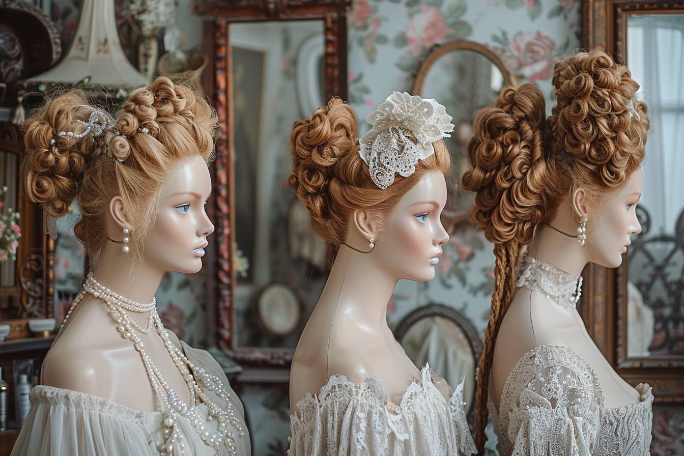 15 idées de coiffures de mariage au style victorien