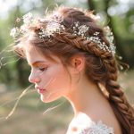 15 idées de coiffures de mariage avec couronnes de tresses