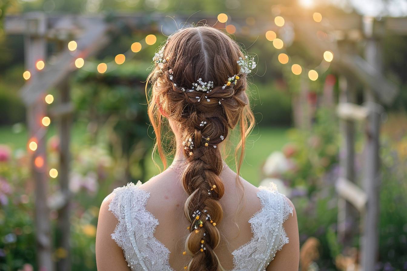 15 idées de coiffures de mariage avec tresses bohèmes