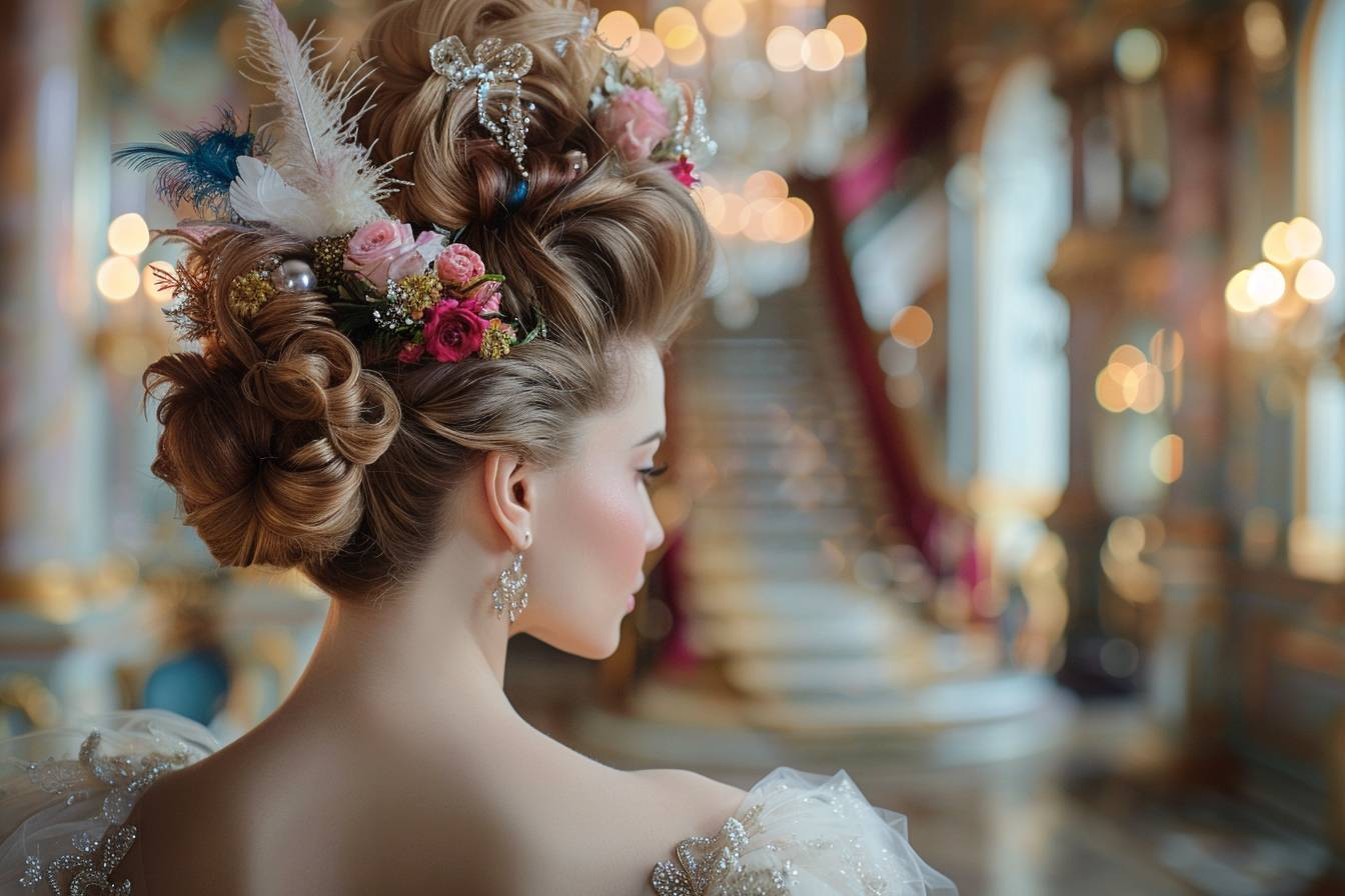 15 idées de coiffures pour une mariée extravagante