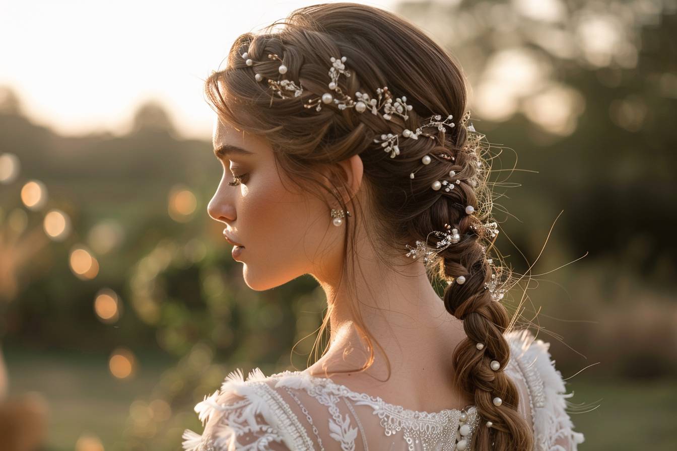 Comment accessoiriser les coiffures de mariage avec petites tresses ?