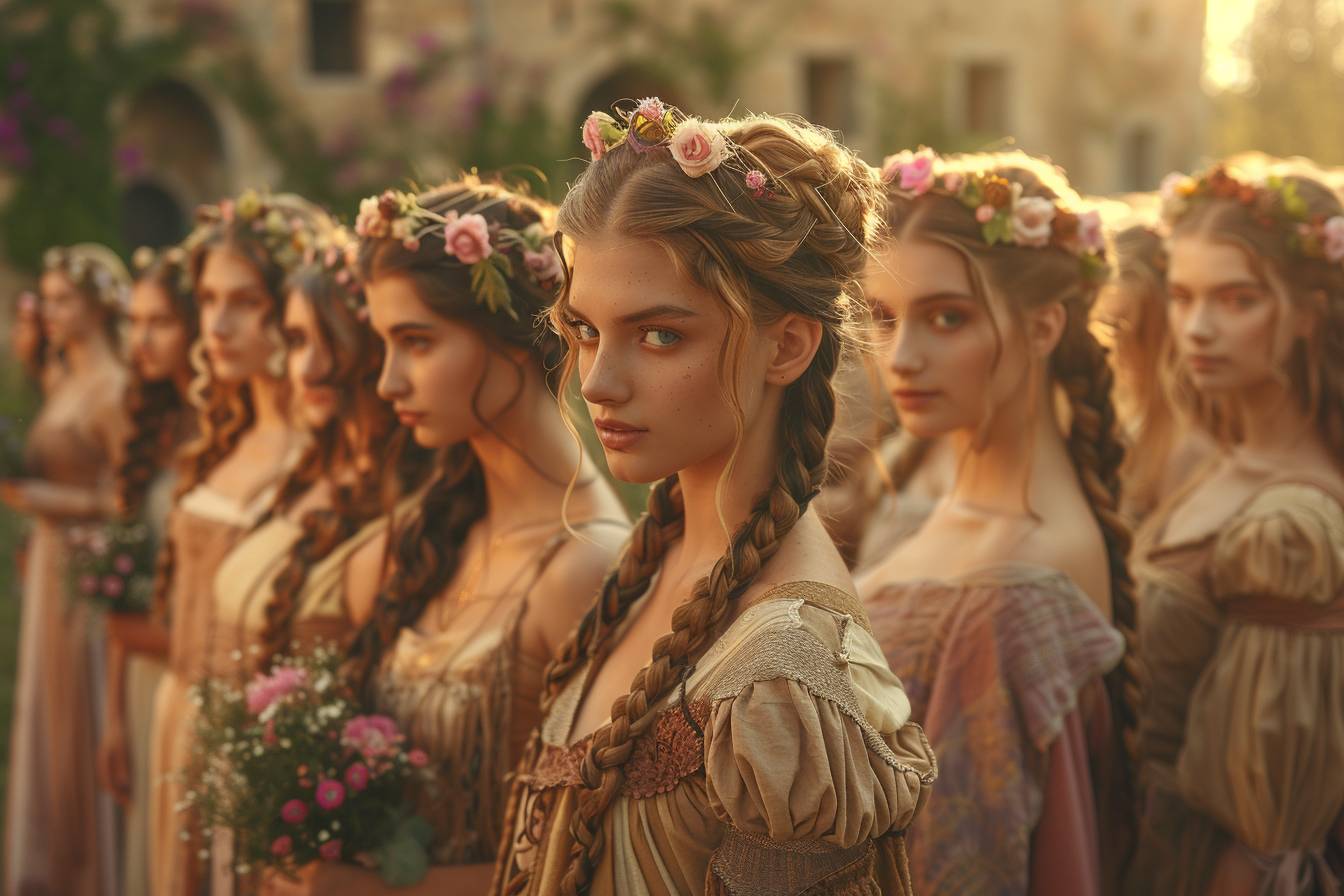 Comment adapter ces styles pour un mariage médiéval ?