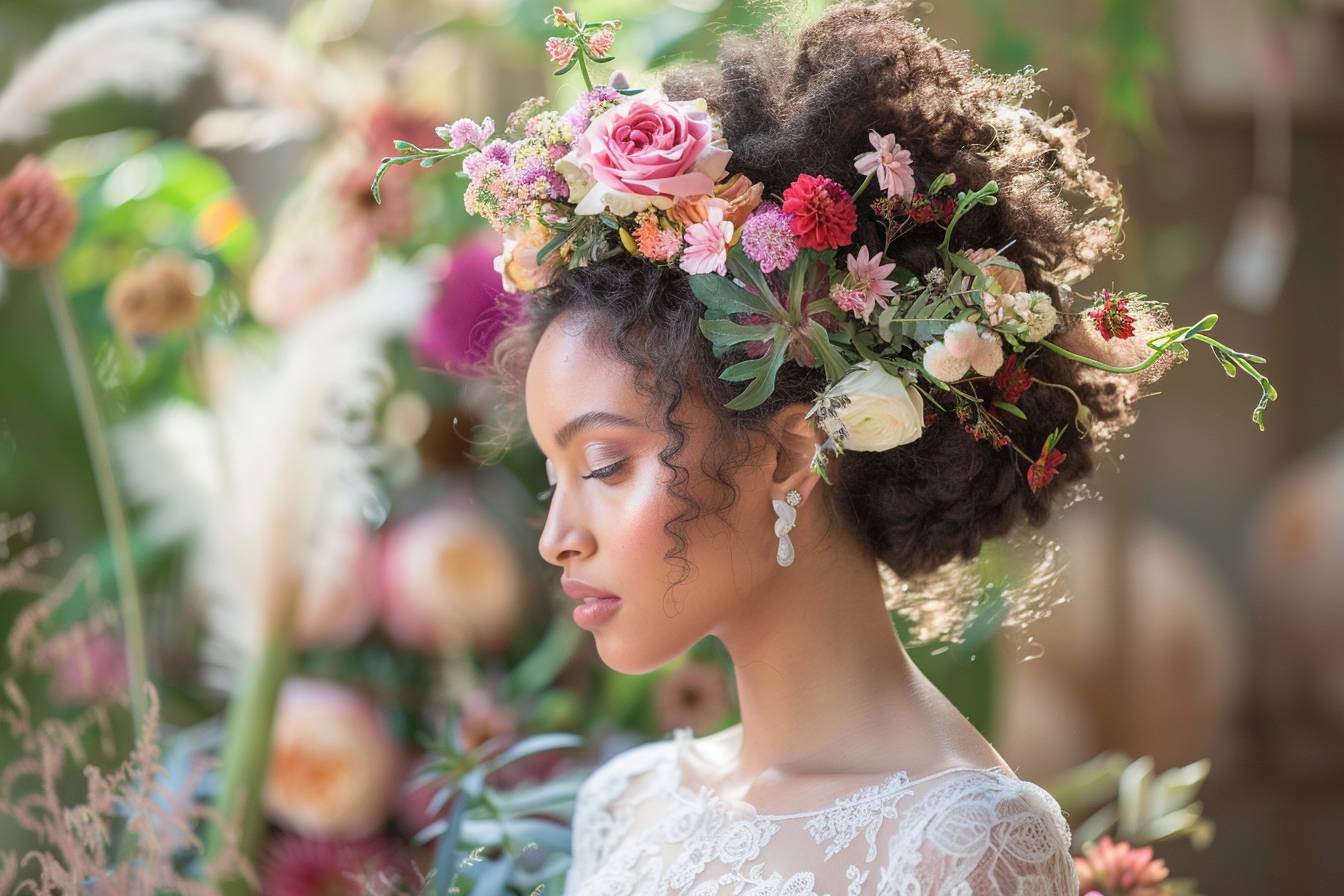 Comment choisir les fleurs idéales pour une coiffure de mariage ?