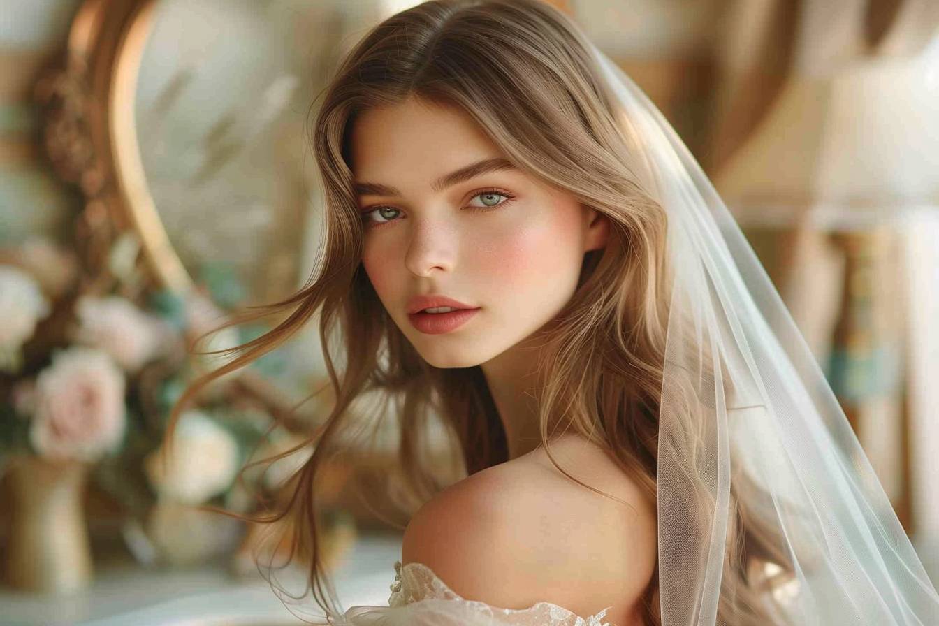 Comment choisir une coiffure lâche avec un voile court ?