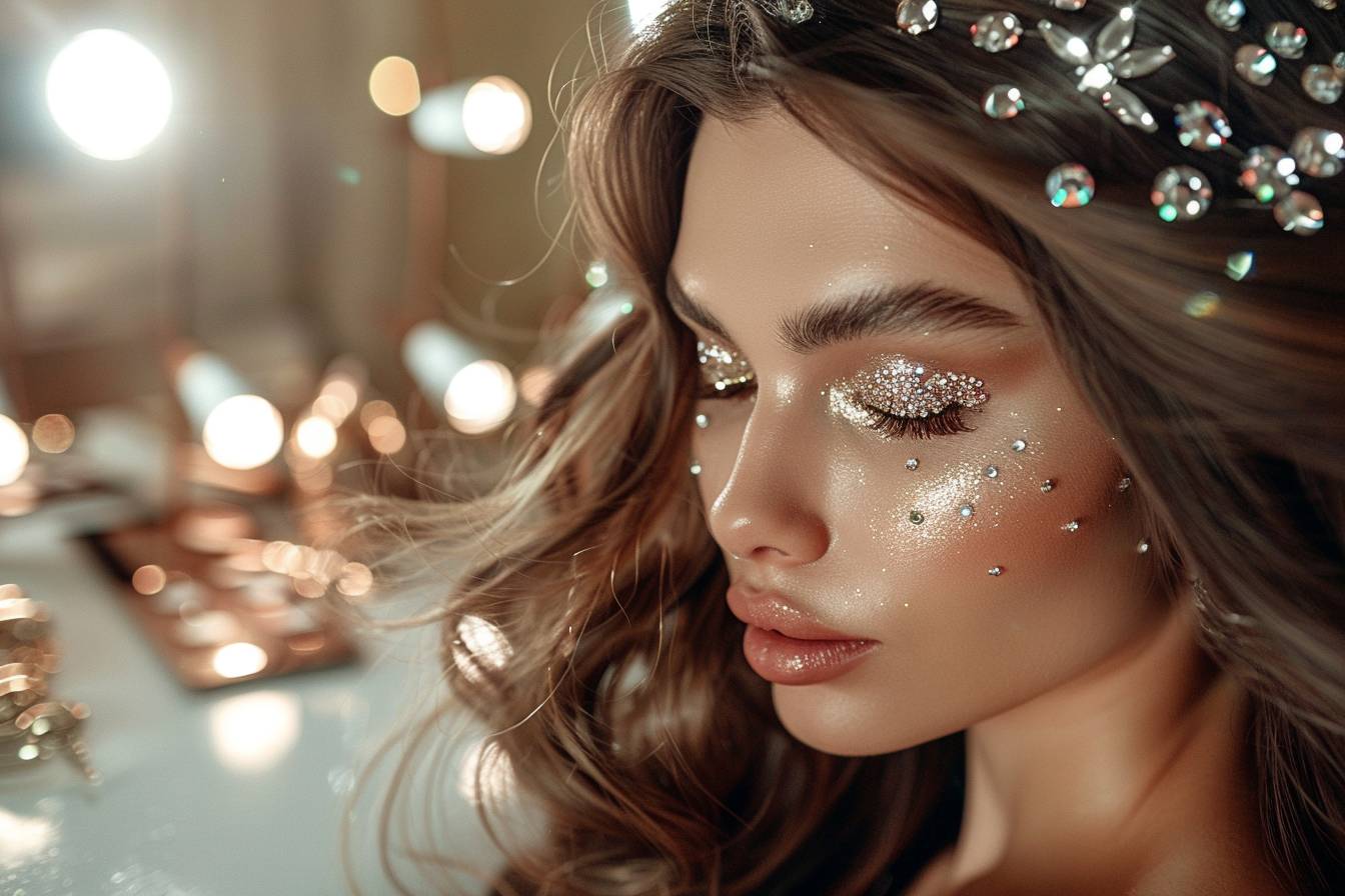 Comment créer des boucles glamour avec des accessoires en strass ?