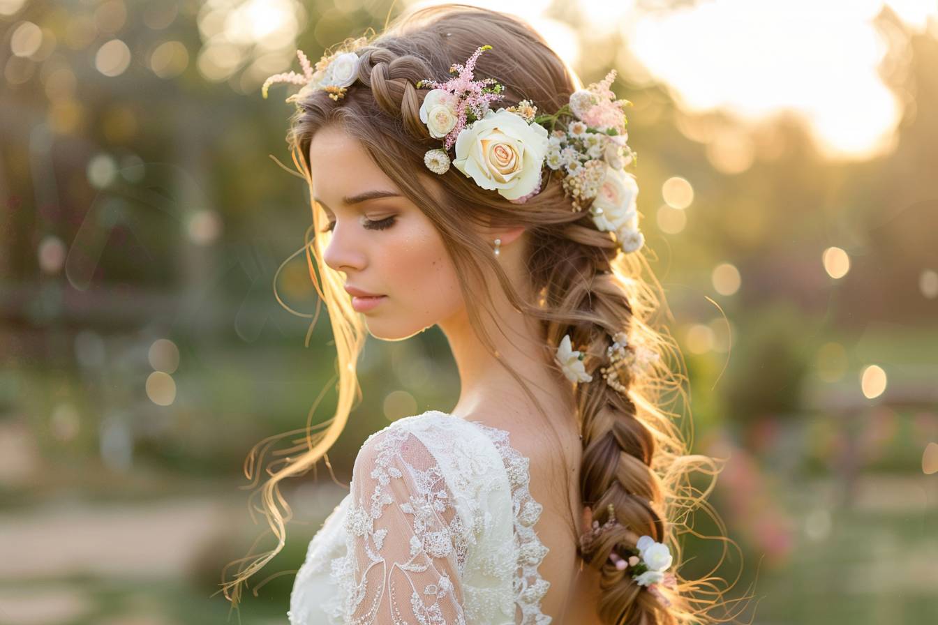 Comment intégrer des accessoires floraux dans une coiffure de mariage ?
