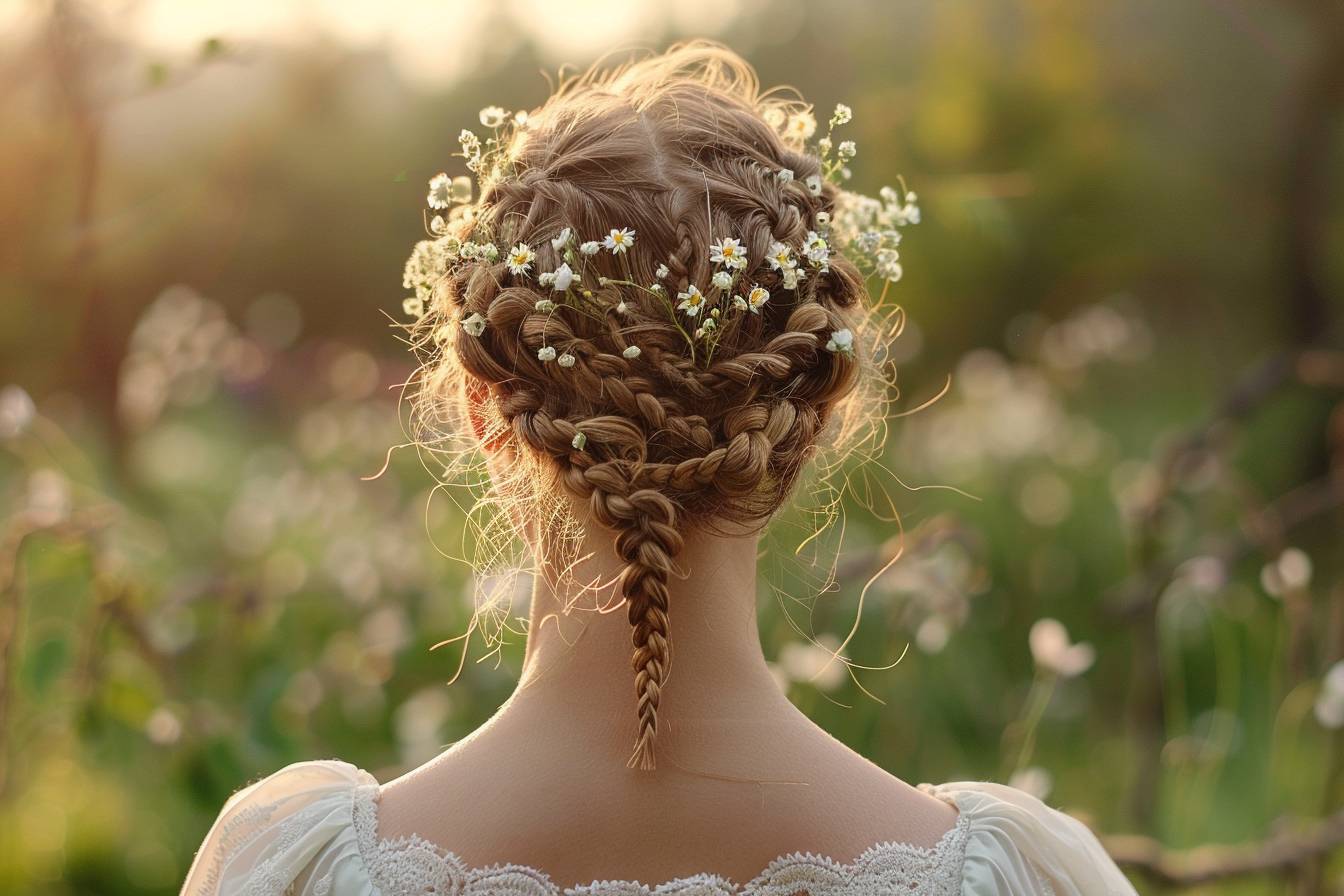 Comment intégrer des tresses dans une coiffure de mariage ?