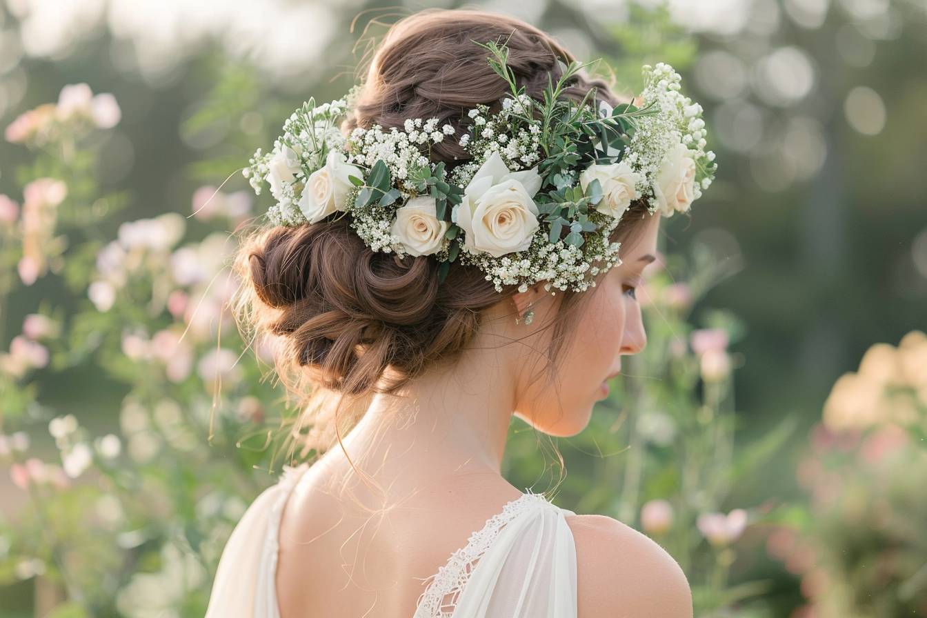 Quel est l&rsquo;impact d&rsquo;une couronne de fleurs sur le style général de la mariée ?