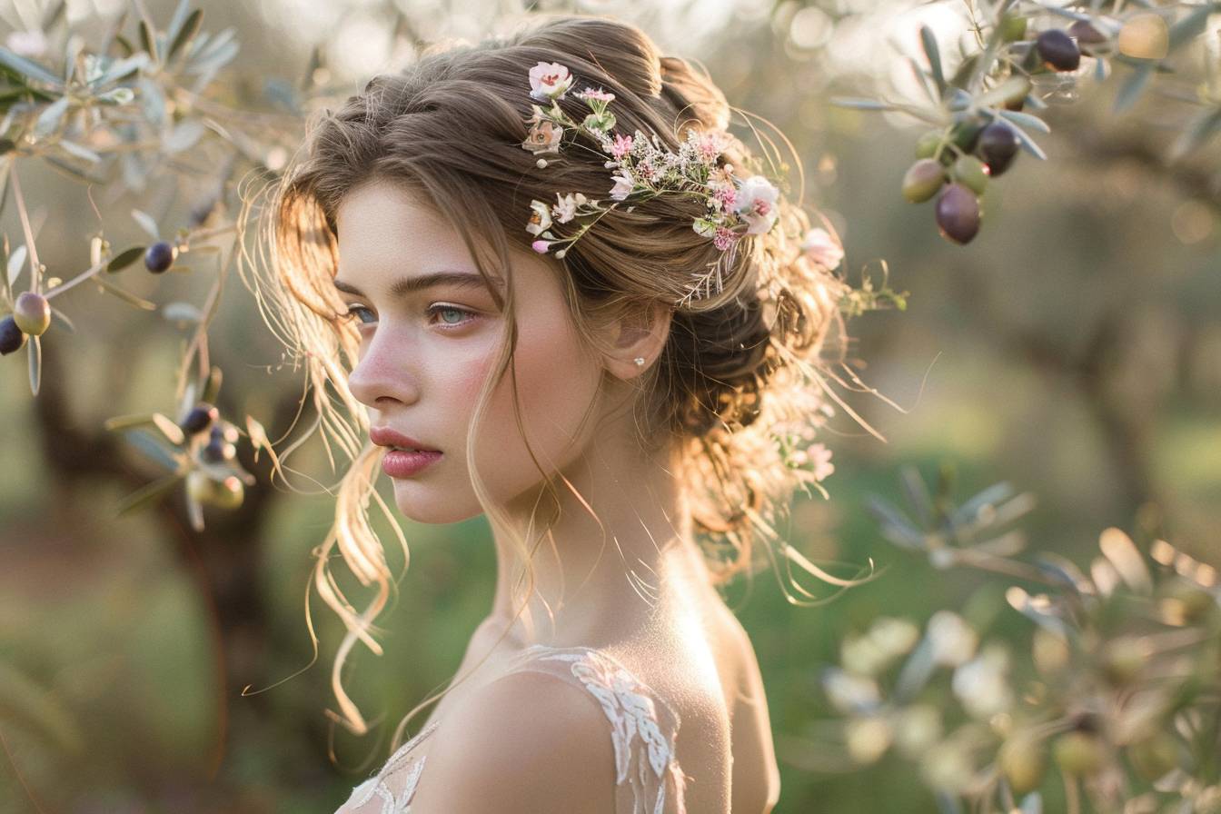 Quel style de coiffure reflète le mieux votre personnalité pour un mariage grec ?