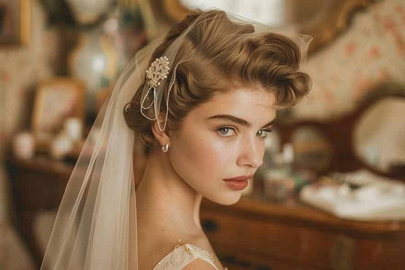 Quelle coiffure choisir pour une voilette vintage ?