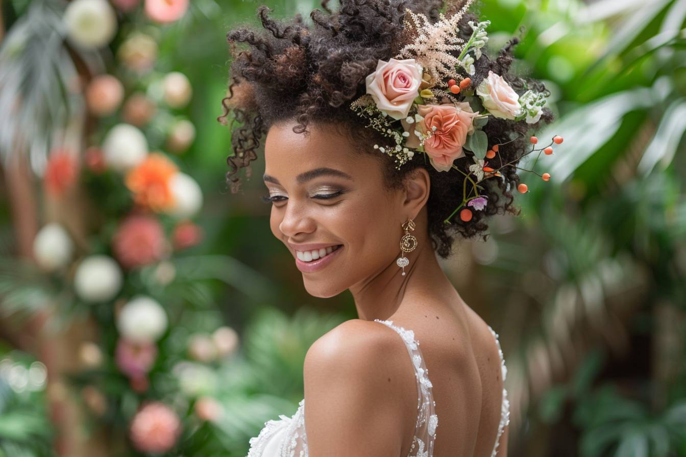 Quelle coiffure pour une mariée afro-chic moderne ?