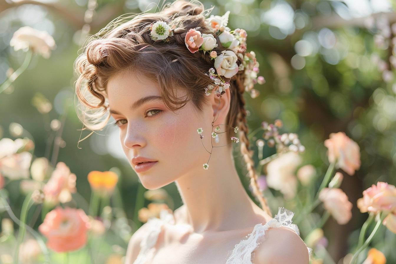 Quelles coiffures de mariage avec tresses conviennent aux cheveux courts ?